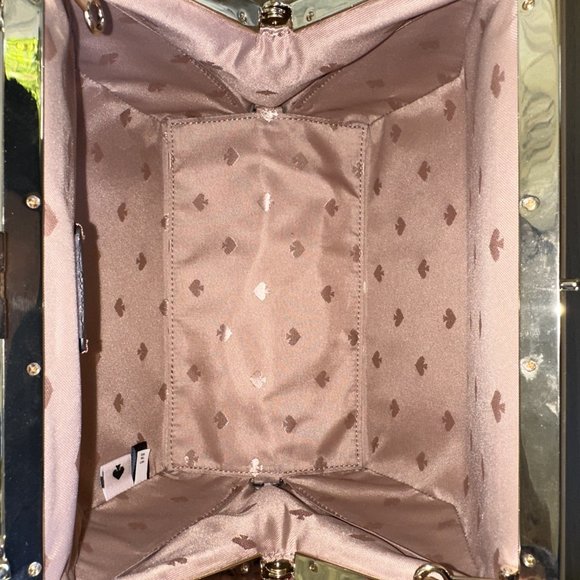 Kate Spade Gingerbread House Top Handle Crossbody Bag Christmas NWT Authentic - Picture 4 of 6